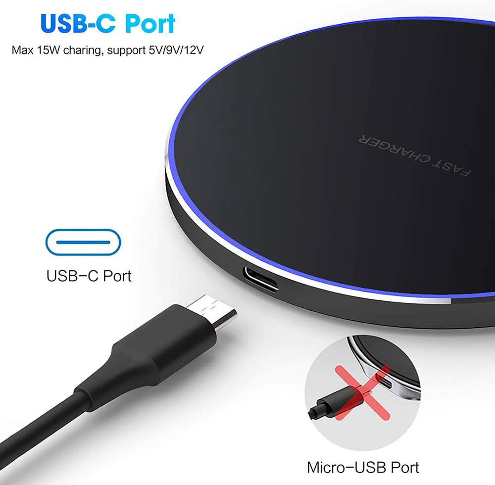 Fast Wireless Charger,20W Max Wireless Charging Pad Compatible with Iphone 14/15/13/12/SE/11/11 Pro/Xs Max/Xr/X/8,Airpods; Wireless Charge Mat for Samsung Galaxy S23/S22/Note,Pixel/Lg G8 7